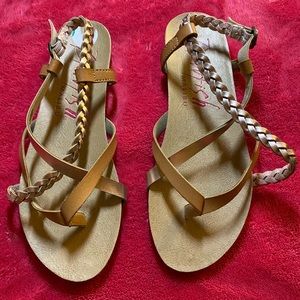 Gold sandals